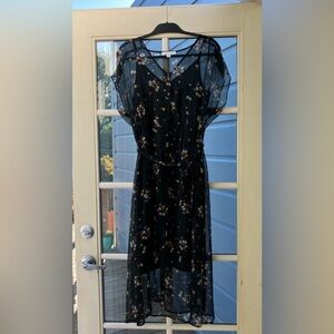 Amour Vert silk floral dress, S